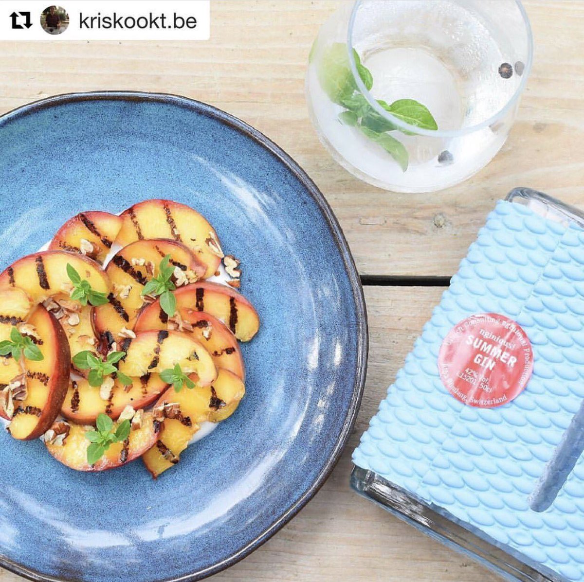 Enjoy this summery dream using #nginious #summergin, complimented with #peaches #basil and a #gin of course! 

kriskookt.be