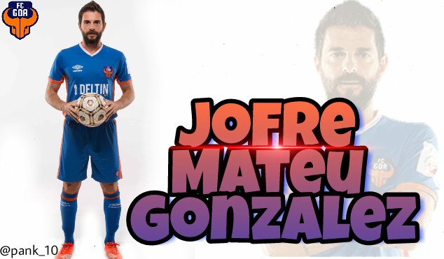 pank_10's tweet photo. @FCGoaOfficial A1) JOFRE MATEU GONZALEZ
#ThreeYearsOfFCGoa #ForcaGoa #FCGoaSeason2
Join friends
@samrocks63
@HarneNikita
@JofreM11
Something creative👇❤ https://t.co/UnD7oDXsB1