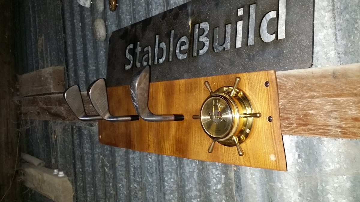 stablebuild's tweet image. Golf clubs coat hanger / rack.