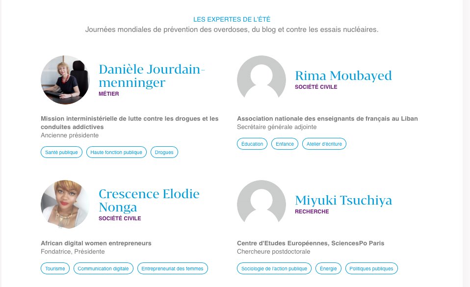 Les_Expertes's tweet photo. Retrouvez nos expertes journées mondiales : prévention des #overdoses, #blog, contre les essais #nucléaires sur https://t.co/R4FU2Zl0wJ https://t.co/85MEVVN8ci