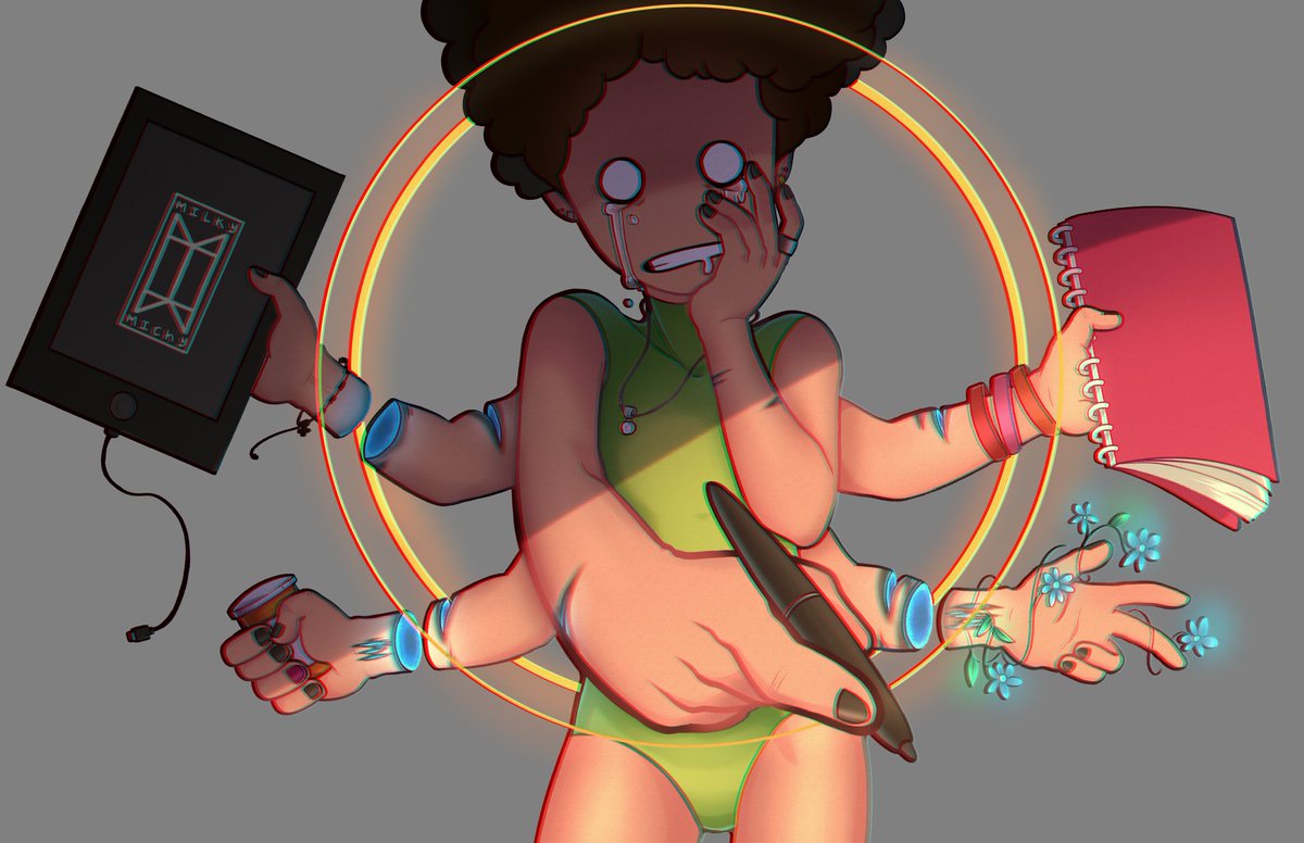 Milkyseiun's tweet photo. Since nobody really follows me here, I can post this huehue #myart #artistontwitter #digitalart #milkyblob #multiplehands https://t.co/96iVxKNEBn