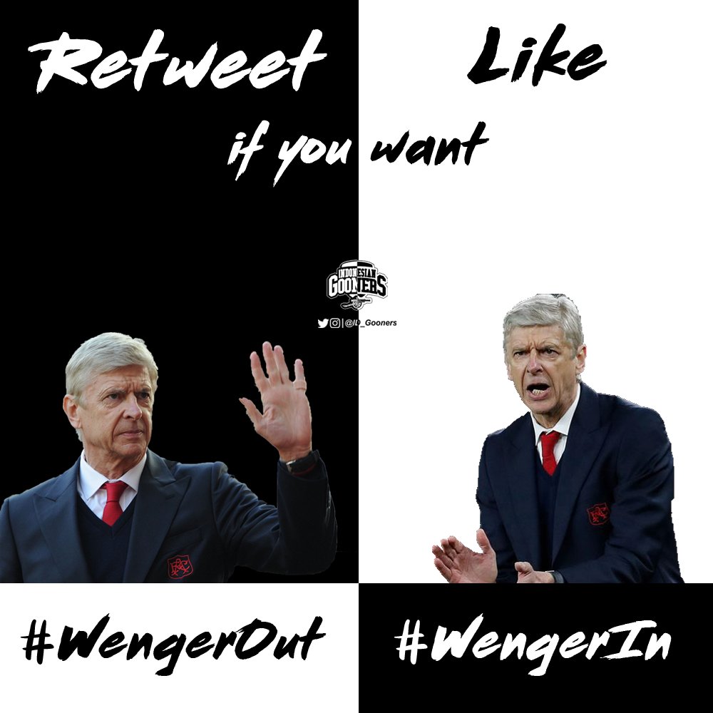 IDGoonerscom's tweet photo. #WengerOut or #WengerIn https://t.co/j0NCes6kIG