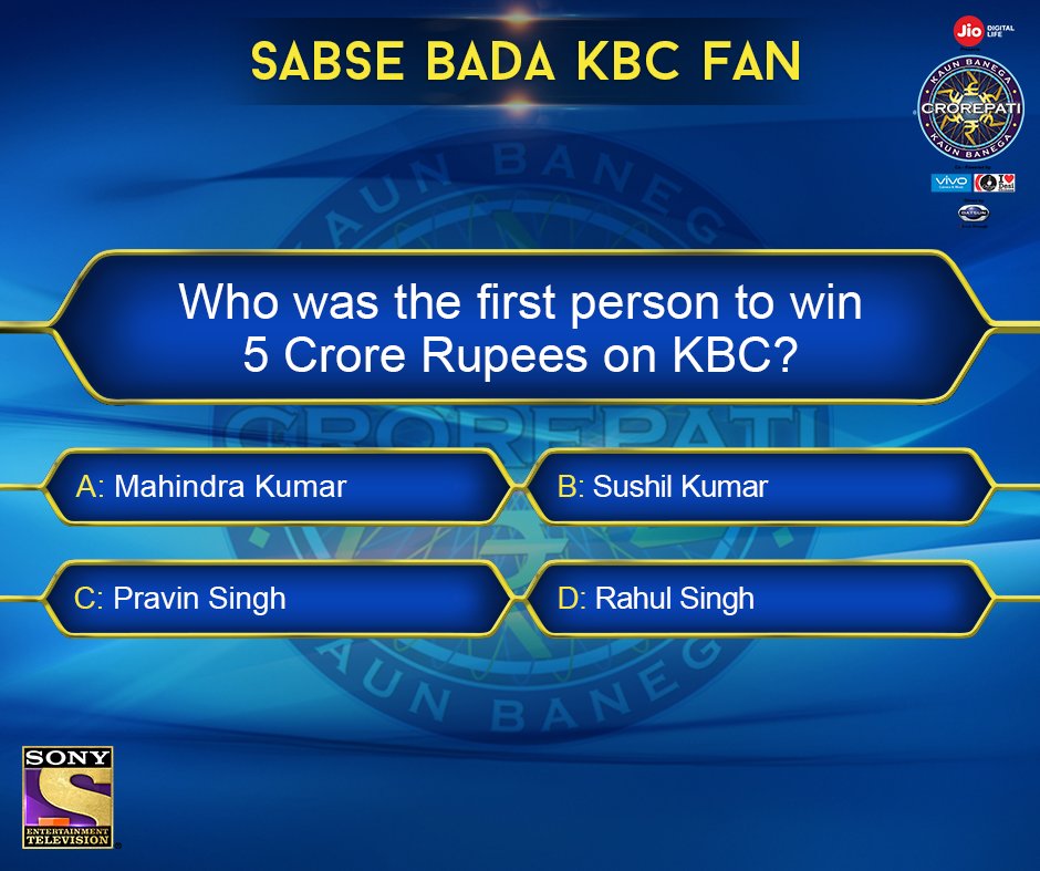 SonyTV's tweet photo. Answer this final question to get the #SabseBadaKBCFan title and watch KBC LIVE! Tweet your answer with the hashtag.
@SrBachchan https://t.co/lxp9uWkmxU