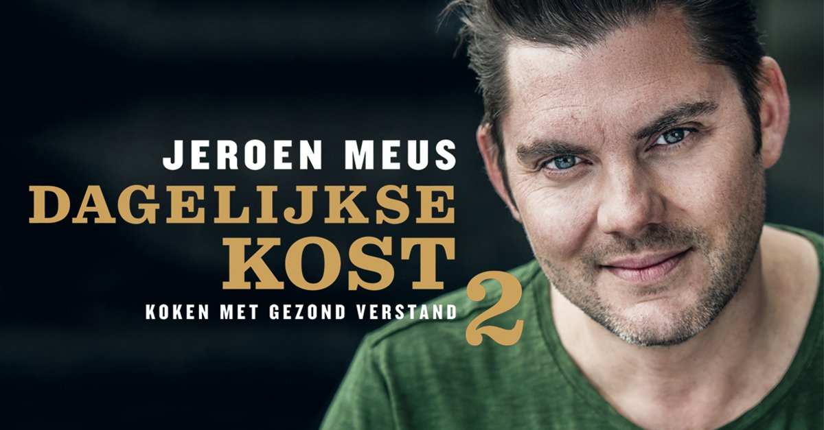 Hij is er! <a href="/Jerremeus/">.</a> z'n nieuwste boek: #DagelijkseKost 2. Simpelweg lekker én bereid met gezond verstand. goo.gl/q6Ujge