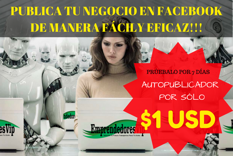 Ahorra Tiempo y Esfuerzo Creando Tráfico a tu Negocio de manera Fácil y Automática!!!

INFO:  bit.ly/2vgZ80T