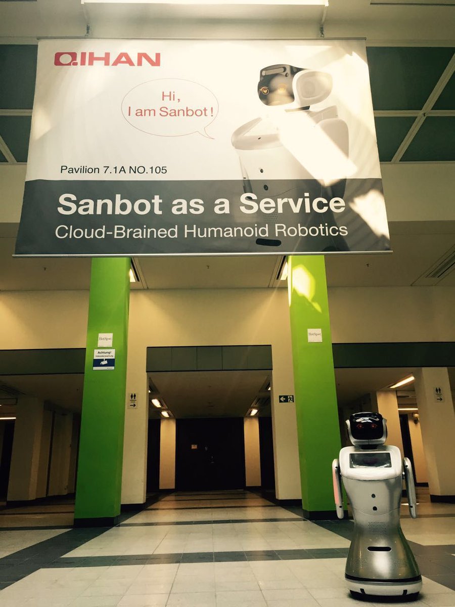 Sanbot_Robot's tweet photo. It was a wonderful experience on #IFA2016, now our team is flying to #Berlin for new trip to #IFA2017! 😍 https://t.co/mGhyI2lrOn