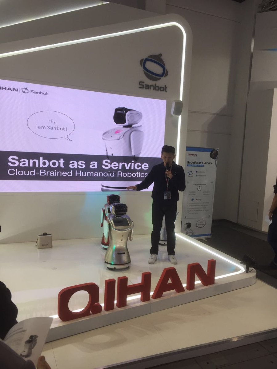 Sanbot_Robot's tweet photo. It was a wonderful experience on #IFA2016, now our team is flying to #Berlin for new trip to #IFA2017! 😍 https://t.co/mGhyI2lrOn