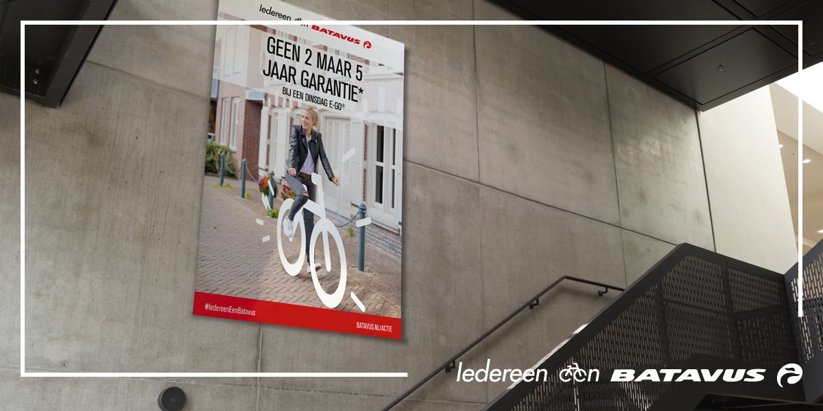 De actieperiode loopt t/m 31 augustus 2017! Schaf je nieuwe e-bike snel aan met een heel leuk extraatje bit.ly/2wxfjWr #batavus