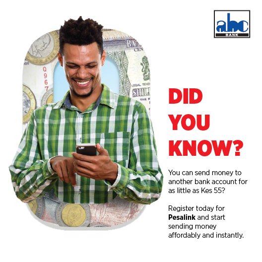 ABCBankGroup's tweet photo. Have you registered for Pesalink? https://t.co/oUQMdXxEaC