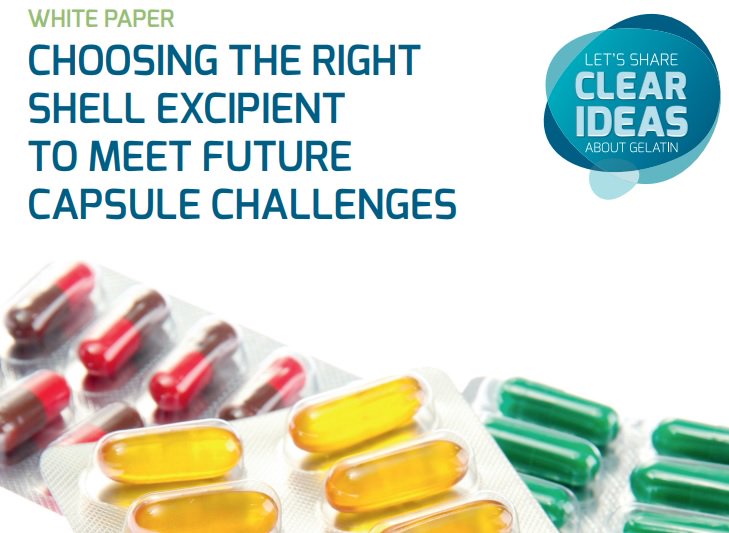 New white paper:
Choosing the right shell excipient to meet future capsule challenges: rousselot.com #pharma #pharmacy #capsule