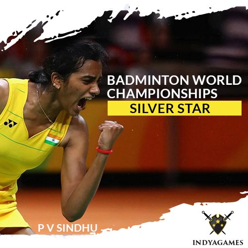 ta_daang's tweet photo. Congrats P V Sindhu, you make us proud !!
#Indyagames #Contest #PVSindhu #WorldBadmintonChampionships https://t.co/FCbresZsNt