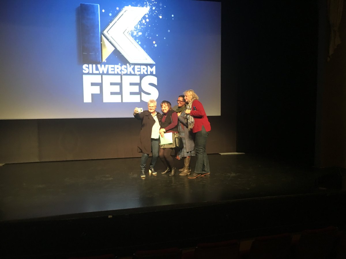 Karen Meiring <a href="/kykaltyd/">Karen Meiring</a>, Annemarie Janse van Vuuren, Theresa Smith and Roberta Durrant Post Panel Discussion at <a href="/SilwerskermFees/">Silwerskermfees</a>