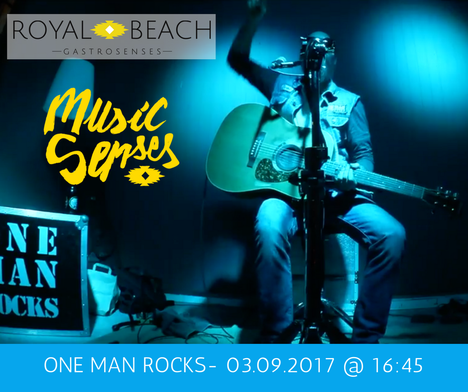 RoyalBeach_PMI's tweet photo. ONE MAN ROCKS te transmitirá toda su fuerza a través de la mejor música.#RoyalBeach #GastroSenses #MusicSenses #OneManRocks #Domingo https://t.co/3X1RUh7wYN