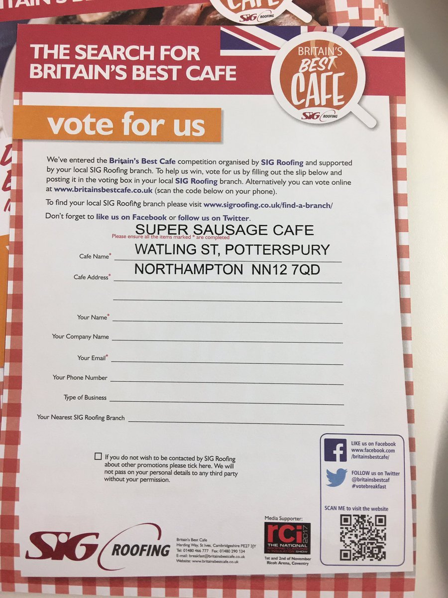 soapstars2k's tweet photo. If you haven't already, you should absolutely vote for @SuperSausageCaf as Britain's best cafe #votebreakfast @BritainsBestCaf https://t.co/zWHGuPzFZL