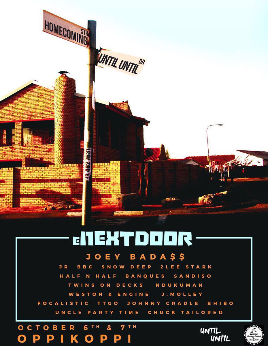 HomeComingEvent's tweet photo. Don't forget to grab your tickets ASAP.
#eNextDoor BadMon'Ting
#OppiKoppi23
#HCExUU
#eNextDoor https://t.co/8SWbPm7sD2