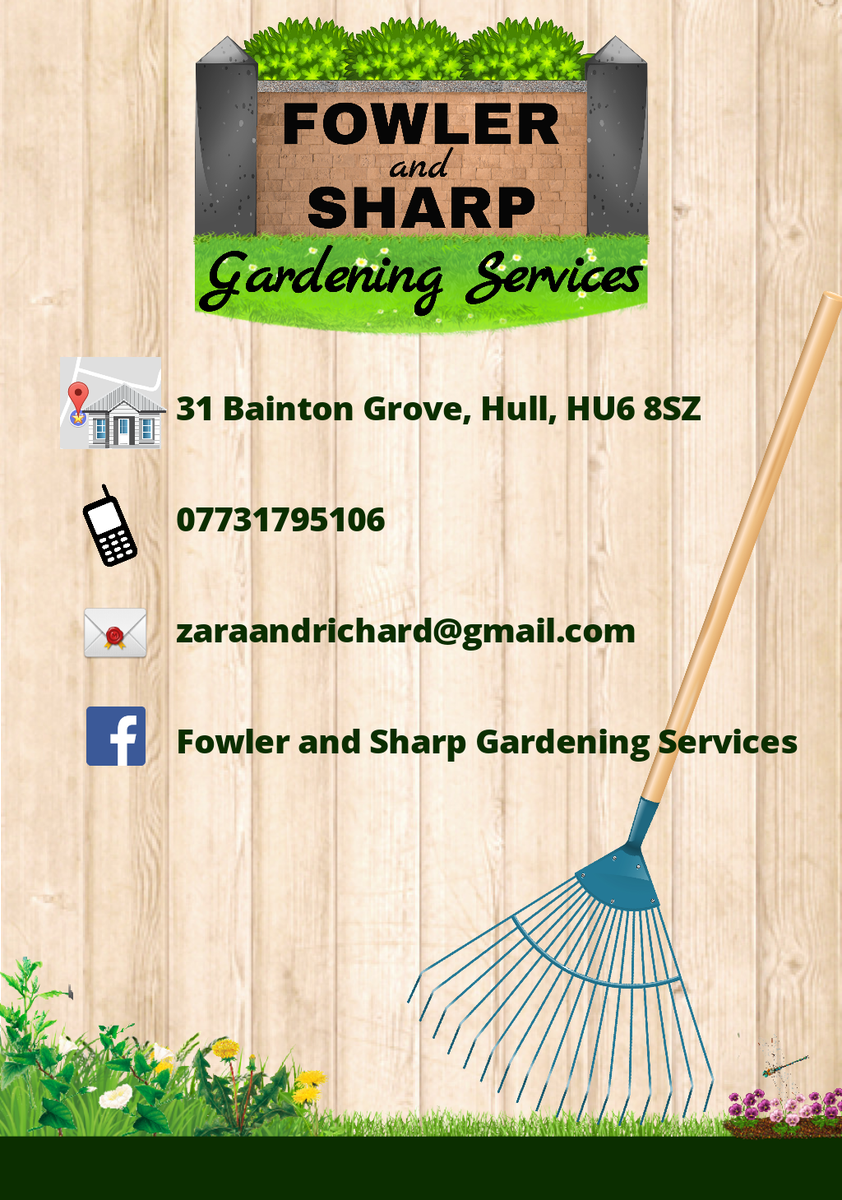 Fowler and Sharp Gardening Services in Hull
#TrimThatBush #GardeningService #Hull #TidyHedge

facebook.com/groups/1447583…