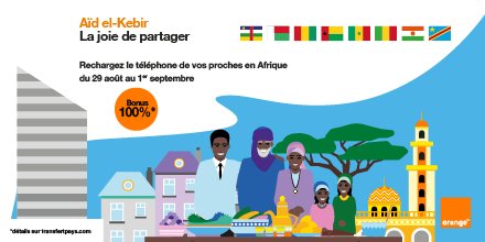 transfertpays's tweet photo. Offre spéciale Aïd el-Kebir ! Du 29 août au 1er septembre 2017, BONUS +100%* vers 8 pays en Afrique. A bientôt sur https://t.co/UJOJHJiTdo https://t.co/vxoyJf5XWl