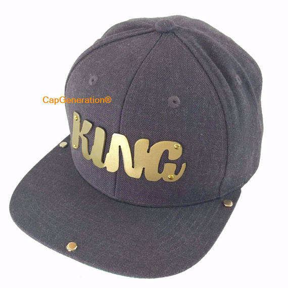 cap_generation's tweet image. Gray Snap Back Baseball Cap King Gold or Silver #accessories #hat @EtsyMktgTool etsy.me/2kAKj1r