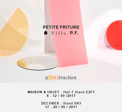 Petite_Friture's tweet photo. #SaveTheDate Discover Villa P.F. a(bs)traction at @MaisonObjet #Paris (September 8-12), and at @Decorex_Intl #London (September 17-20) https://t.co/rUYBpZtxu3