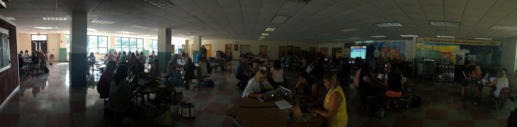 Teachers back at school today! Blended and Personalized Learning workshops. Can't wait for 2017-2018.