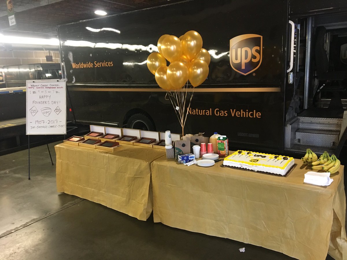 Mike_PearsonUPS's tweet photo. Happy Founders Day from the Walnut Creek Center! https://t.co/MN36gBeTic