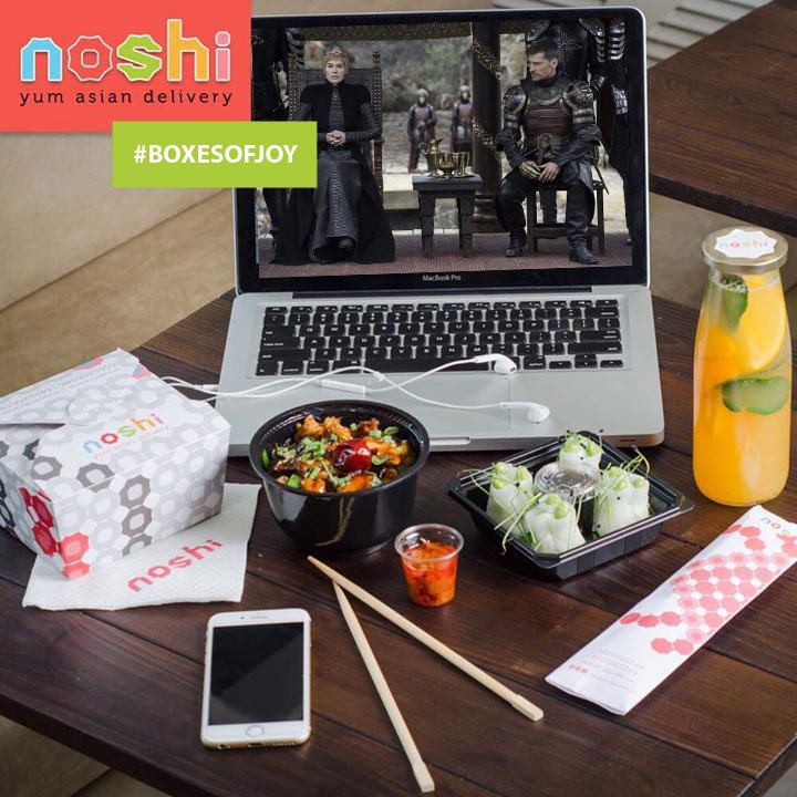 Nothing goes better with the #GOTfinale than our #boxesofjoy!
#noshi #noshidelivery #asiancuisine #bingeeating #bingewatching #got7
