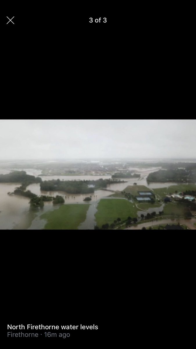 jcbama85's tweet photo. Amazing drone footage from 9am in #firethorne Drainage doing what it is supposed to do. #harvey @KHOUweather @KHOU https://t.co/HGmAXihezU