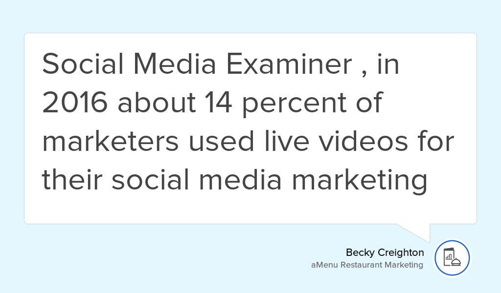aMenuRM's tweet photo. "By using Facebook live video, you can increase your reach and also live videos take less time than..." https://t.co/XFAl0peJE3 #Media #Live https://t.co/HO5cfS43Rq