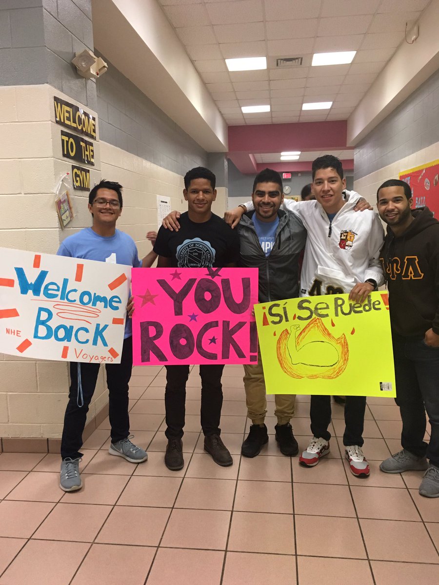 ms_gareau's tweet photo. Thank you so much to the brothers of UNC's La Unidad Latina, Lambda Upsilon Lambda, for coming to cheer on our students this morning! @UNC https://t.co/Fewb9jVDs3