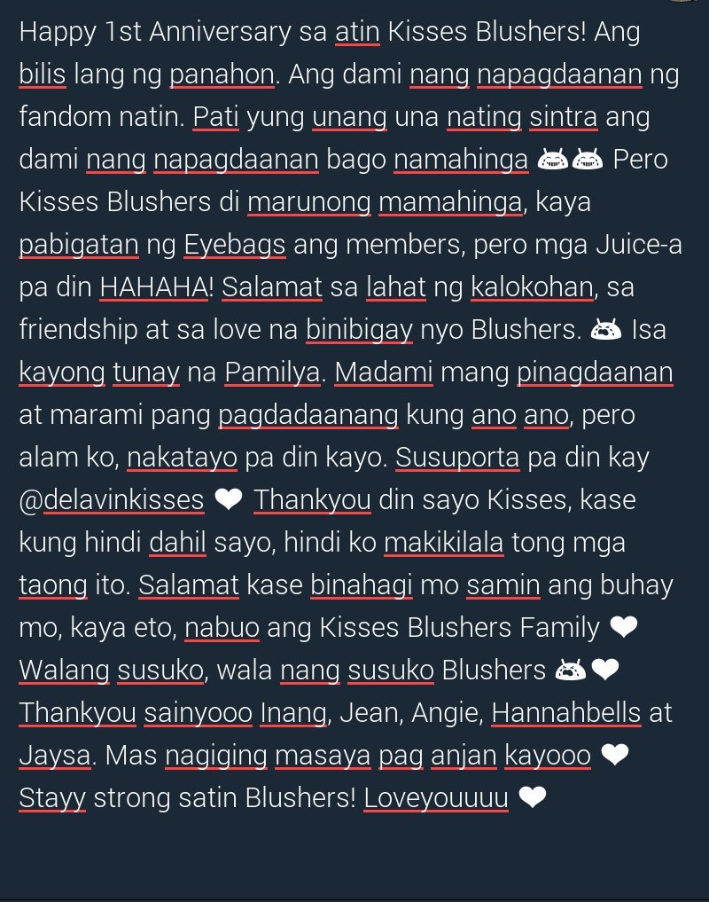 KDBlushersLGN's tweet photo. Happy 1st Anniversary 😭❤ Thankyou @delavinkisses ❤ https://t.co/oVsDqsT7FB