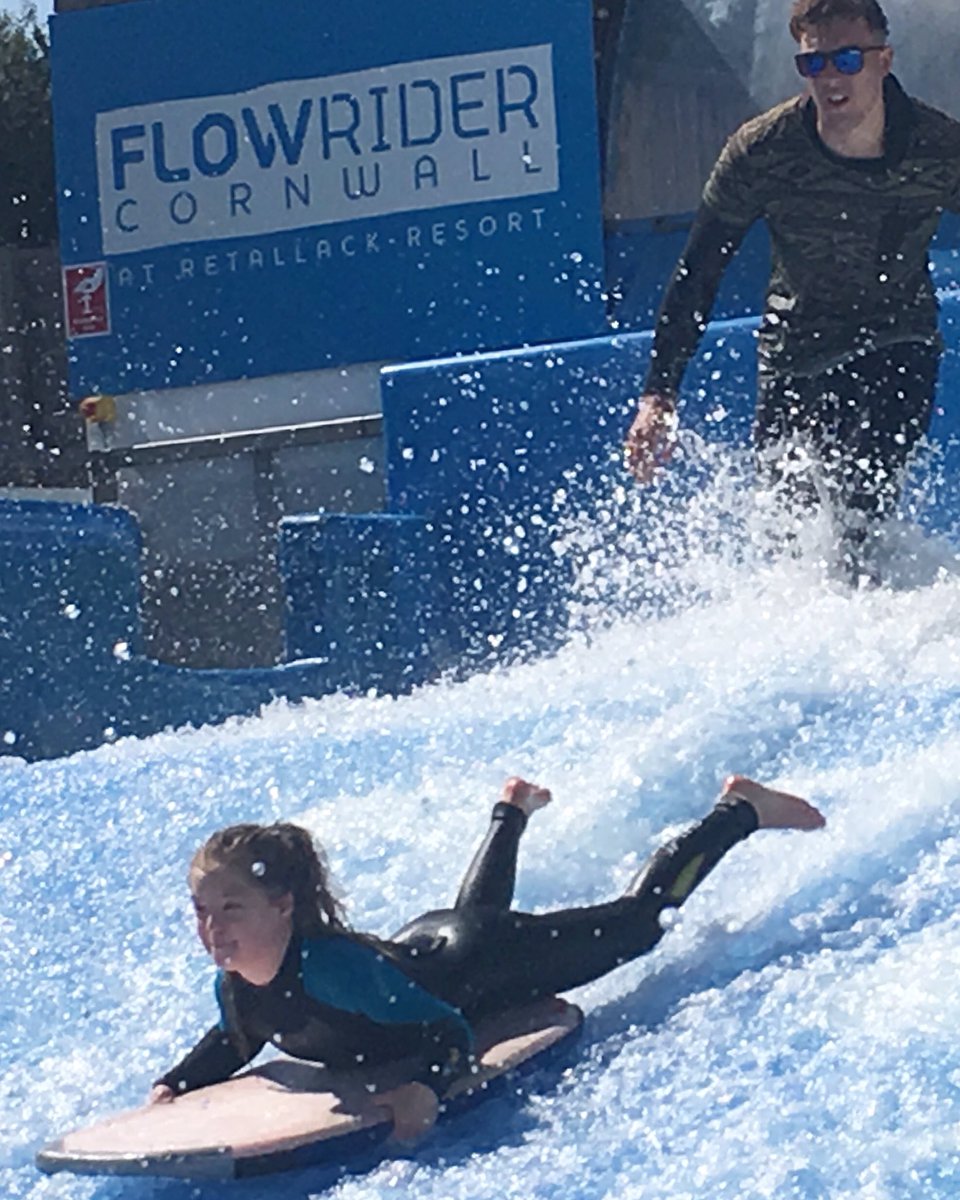 DownsSideUp's tweet photo. Amazing morning at @FlowRiderKernow @RetallackResort #Cornwall and #Natty tries another new skill! #Downsyndrome #thisgirlcan #SummerFun https://t.co/YvKZJL1xjt