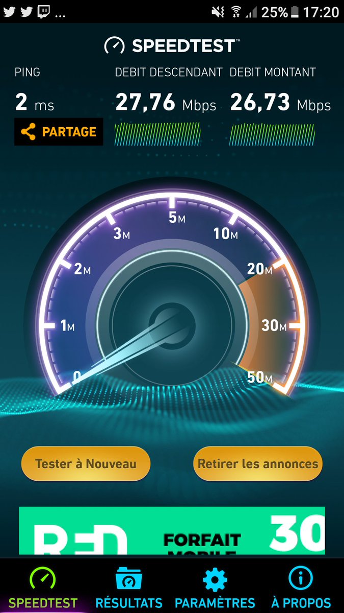 qlpelo's tweet photo. Super fibre @LALIGNEDEFREE ! Le débit est vraiment magnifique 😡 C'est vraiment à la hauteur de la qualité free... (installé ce matin) https://t.co/PmAKwrUqKH
