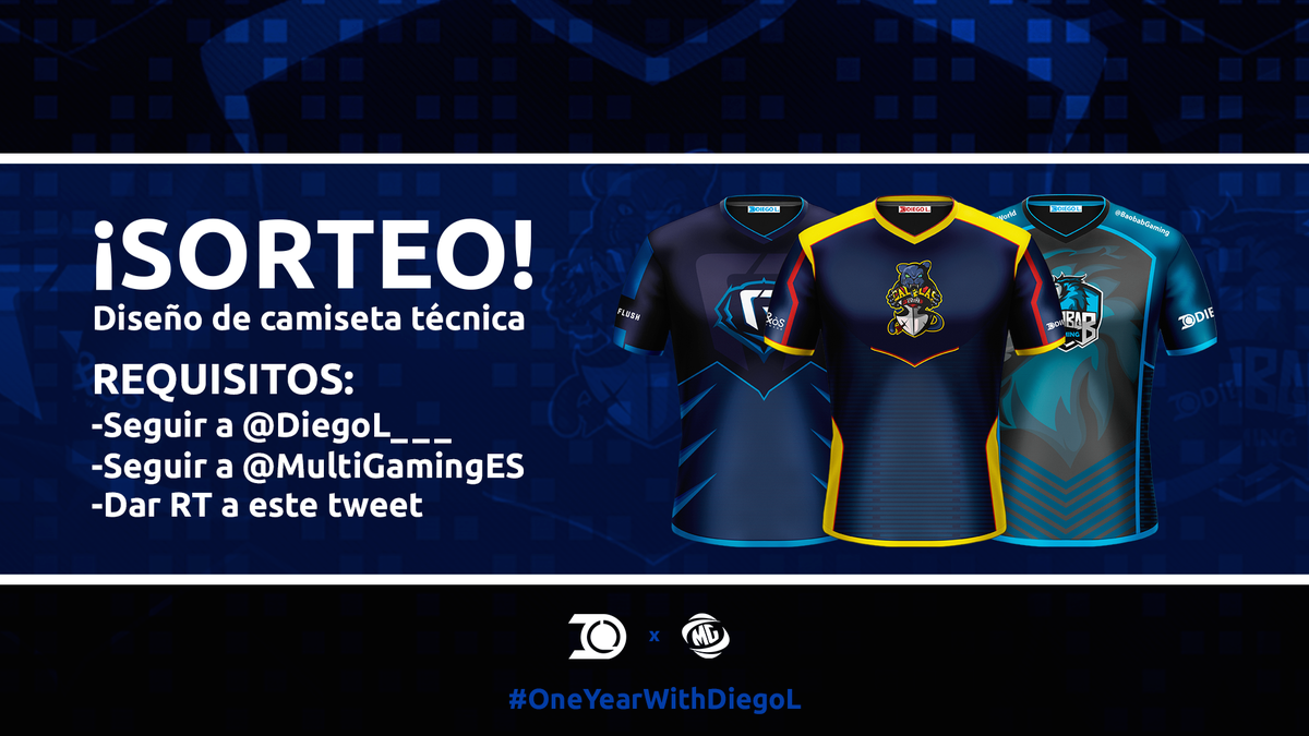 multigeekx's tweet photo. 🔔 ¡#SORTEO de un Diseño de Camiseta! (Personalizada para ti o tu club) 😱😍

Para participar➡️ Haz #RT, Sigue a @DiegoL___  y a @MultiGamingES https://t.co/V6w5kKUvHz