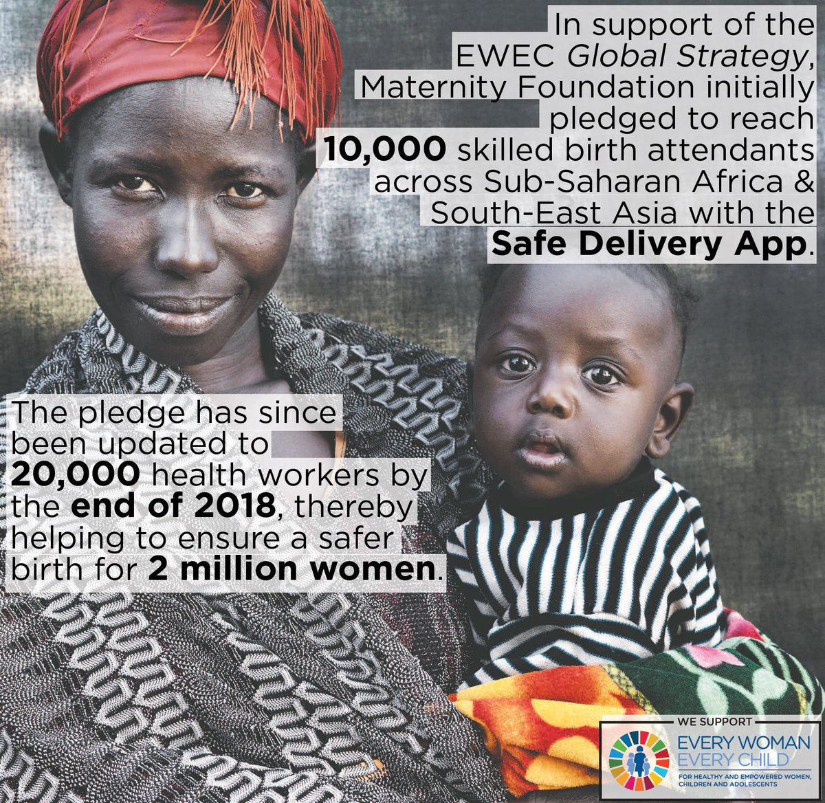 Skilled birth attendants = key for safer birth! #EWECisME commitmt maker @MaternityF ↑ efforts x2 to drive progress⇉ bit.ly/2vdP0Ym