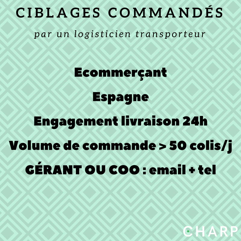 CharpCo's tweet photo. Touchez précisément les Ecommerçants les + susceptibles de devenir vos clients ! #LeadGeneration #SoyezCapricieux #ParisRetailWeek https://t.co/MswmtWPmdr
