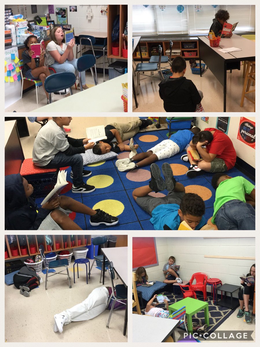 abloftis's tweet photo. First day of school and already trying to build back up our reading stamina!! @CarrESTigers @GastonSchools #FirstDayOfSchool #FirstDayGaston https://t.co/JubDMazRuh