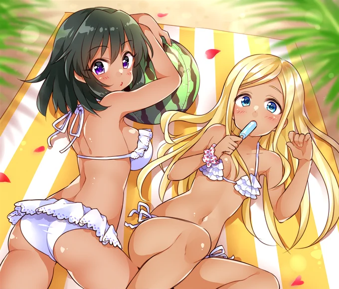 ナターリアちゃんとライラさん海デートしてて欲しい 