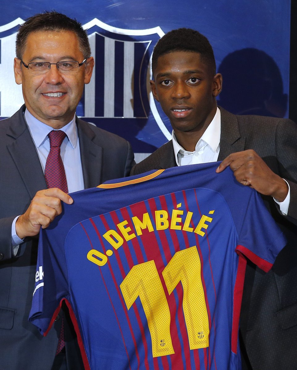 Fvilla7's tweet photo. #Dembele11 ❤️💙 https://t.co/Ddy4Rmnnel