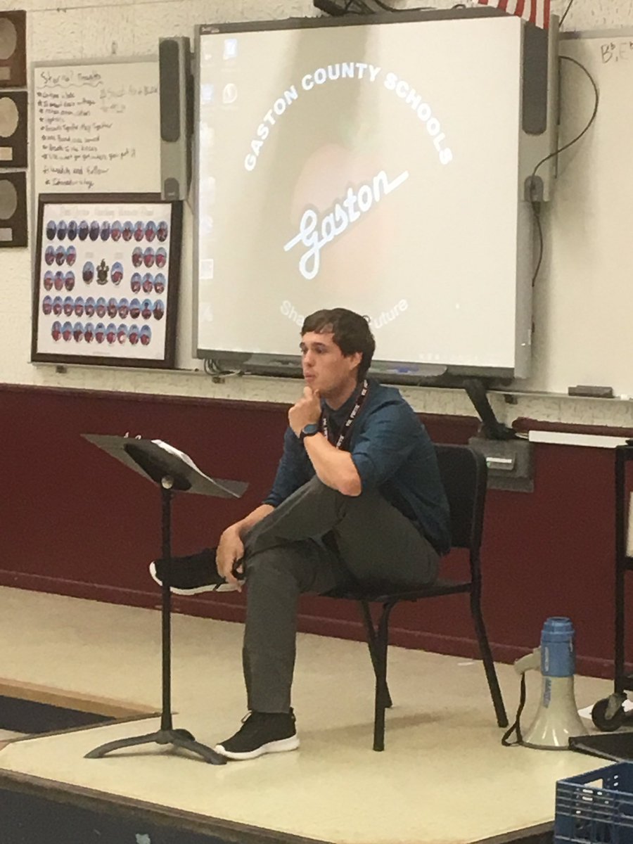 GastonSchoolsHR's tweet photo. East Gaston High School is excited to introduce Mr. Taylor, the new band teacher. Welcome to GCS Mr. Taylor. #FirstDayGaston https://t.co/BoFAMNCCb3
