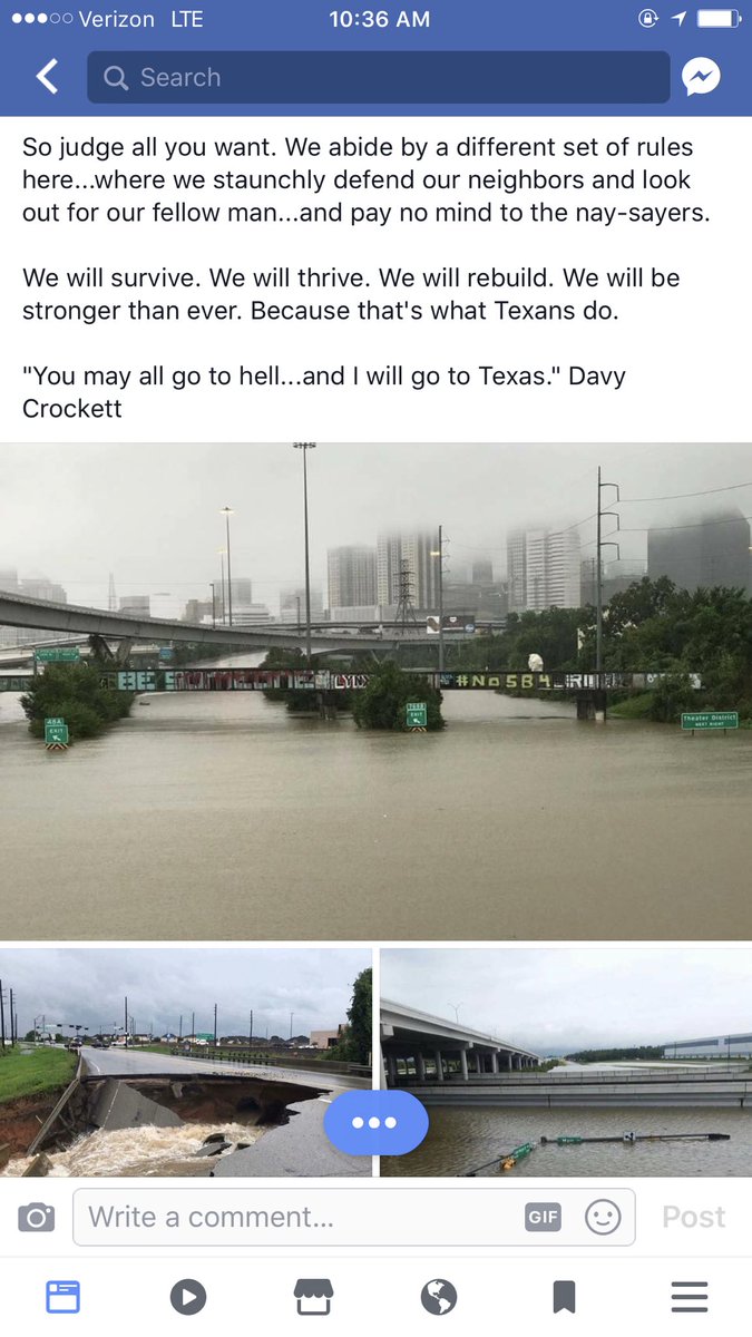 AlyseHanks's tweet photo. ‼️‼️‼️ **not to mention, Houston &amp; surrounding areas (such as where I'm located) were told to stay put &amp; do not evacuate https://t.co/XvJ9PSHUpK