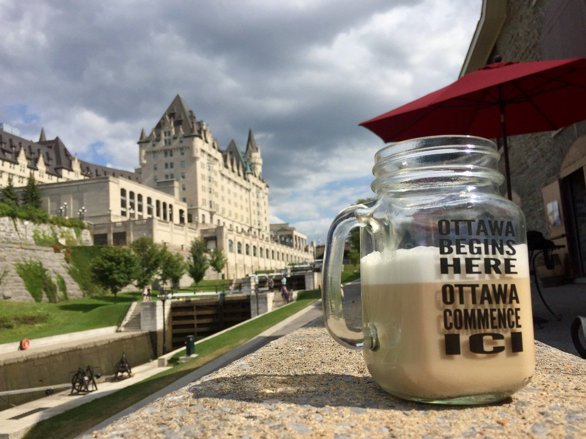Best way to start a day in #myottawa is a coffee at the locks! #fairmont #exploreON #explorecanada #instagood