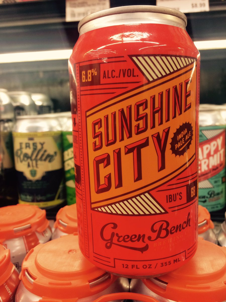 Weather got you down? Have a little sunshine. #CraftBeer#howdoyouroll@GreenBenchBrewing