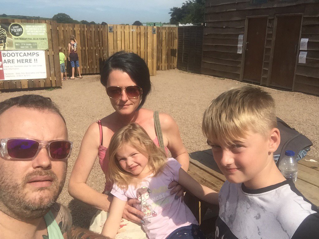 hogbis's tweet image. Family time at the bear trail let's get muddy