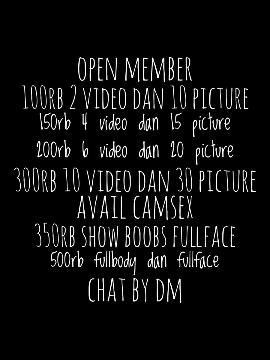tyasning39's tweet photo. Open member video dan foto
Minat silahkan chat by dm,ok😘
#openmember #member https://t.co/SgAd5G8jJZ