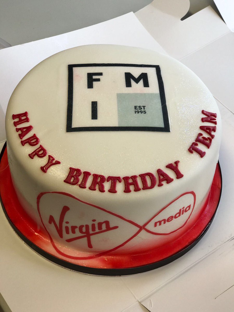 FMIHeadOffice's tweet photo. Birthday cake, banter &amp; laughs as we celebrate 1yr anniversary working in partnership with @VirginMediaIE #teamwork #energy #lovewhatwedo 🎉 https://t.co/jD88jy51o3