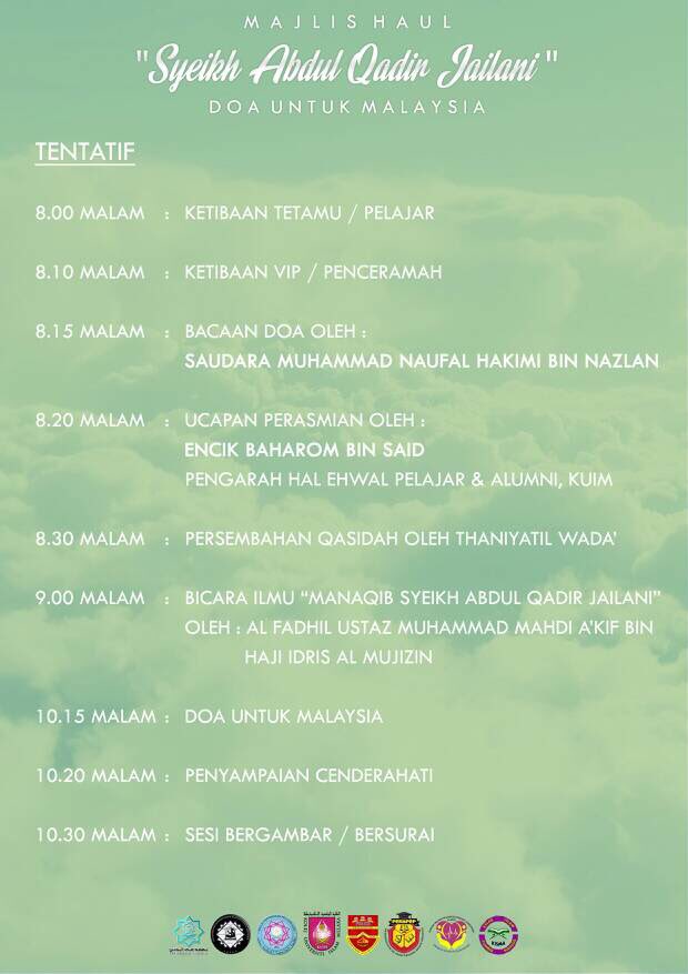 mppkuim's tweet photo. Assalammualaikum! Azam hadir ke majlis Rasulullah di Auditorium Ibn Khaldun malam ini! Sebarkan! 🌷🕊 https://t.co/DvhgYELQ87