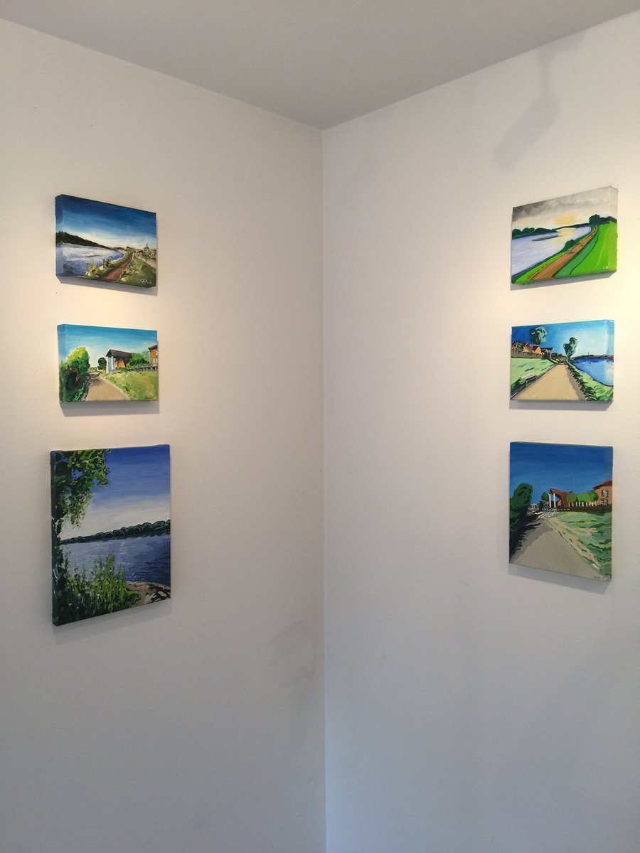 Kunstbilder's tweet photo. #Ausstellung wird vorbereitet #Malerei #Köln #Rhein im #Atelier für #KulturinderSackgasse https://t.co/unEEwXTkla
