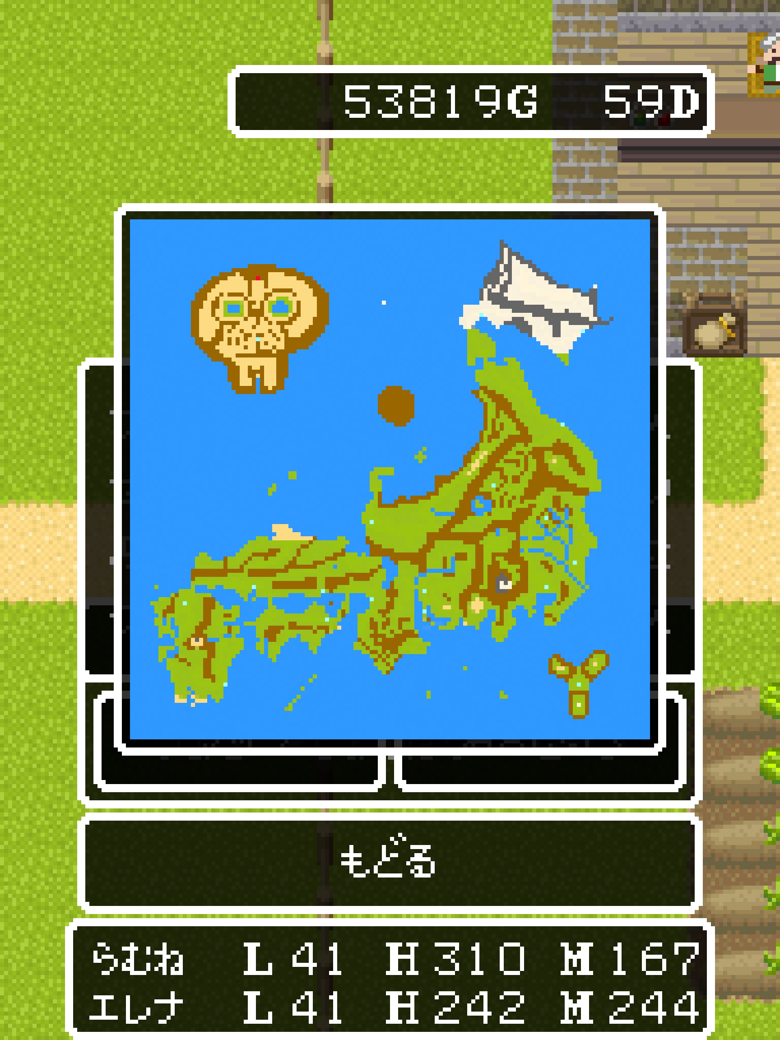 Gaoru 魔大陸決戦勝利で Exマップ編へ 魔大陸の城で アイテム ようせいのしずく くじびきけん を取り損ねてしまったのが残念 全ボス戦で どちらかが死んだりはしたものの 全滅は一度もなかったような さて 次はどんな冒険になるのやら