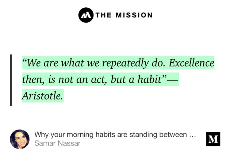 JJCDiz's tweet photo. “Why your morning habits are standing between you and your goals” — @SamarNassar https://t.co/RfqrTcVTuf https://t.co/5oKEQddwIM