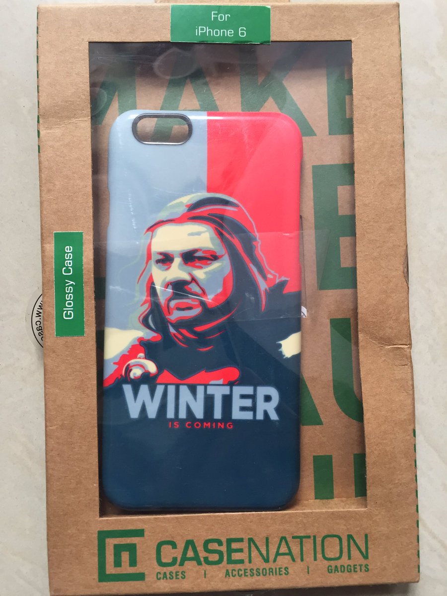 AryanSarath's tweet photo. What more can I ask for? Thank you @casenationshop for this awesome back cover for my iPhone 6 #GoTS7 #casenation #casenationshop https://t.co/uHnP37kd0i